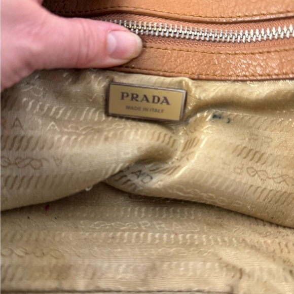 Vintage Prada Tan Leather Satchel - Picture 4 of 14